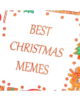 Green Christmas Memes Print Pocket Square