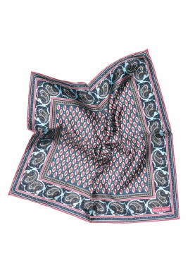 Denim Geo Neat Print Pocket Square 