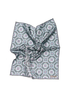 Brown Bohemian Print Pocket Square 