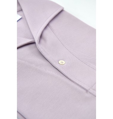 Lilac Short Sleeves Tailored Polo 