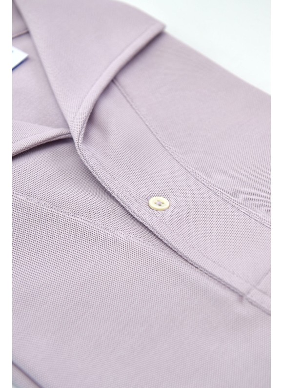 Lilac Short Sleeves Tailored Polo