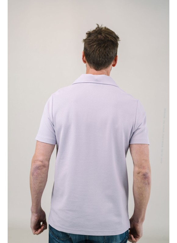 Lilac Short Sleeves Tailored Polo