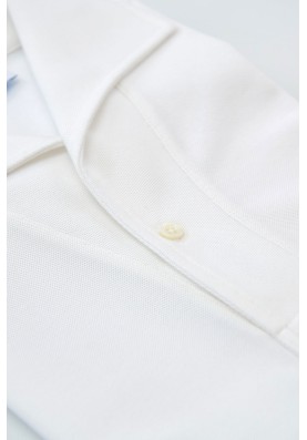 White Short Sleeves Tailored Polo 