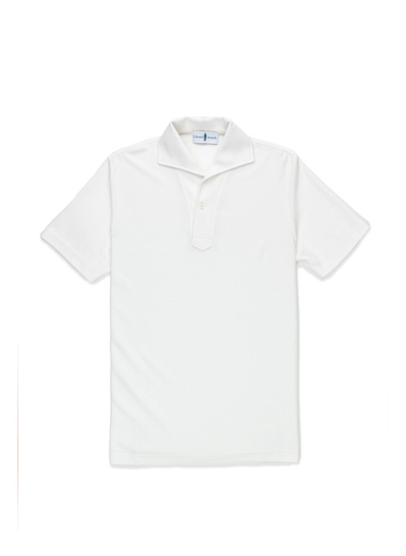 White Short Sleeves Tailored Polo