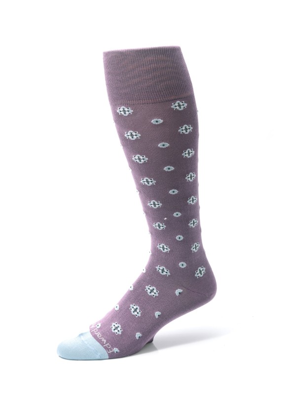 Lilac/Ice Blue Neat Socks