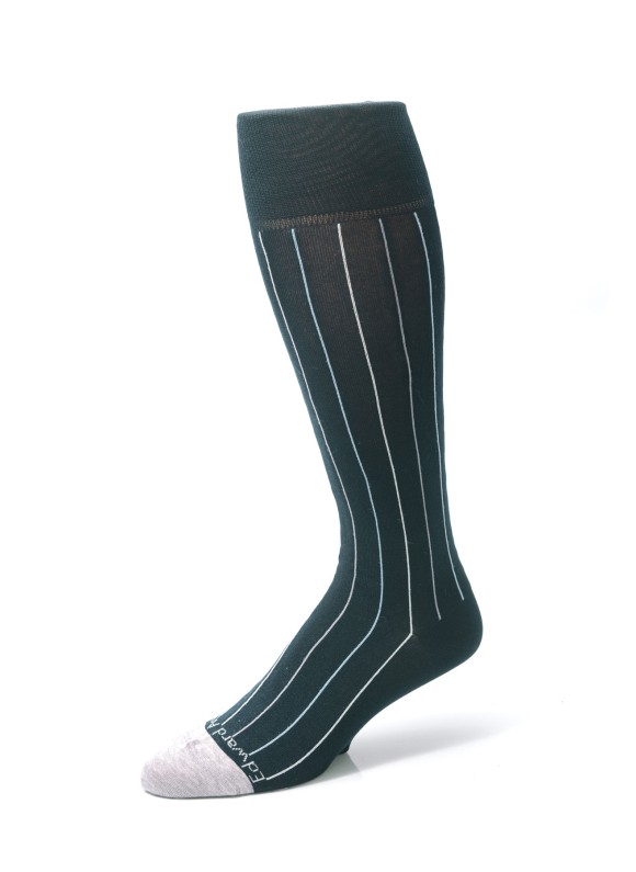 Navy/Grey Pinstripes Socks