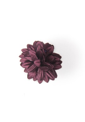 Plum Daisy Boutonniere/Lapel Flower 