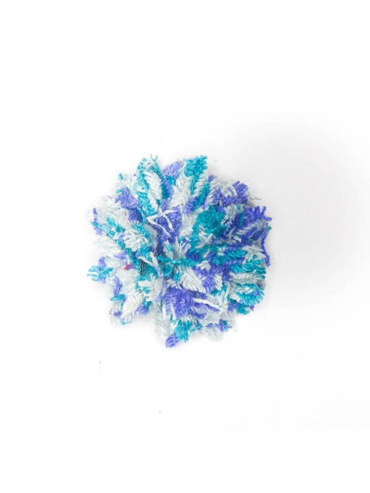 Lavender/Teal Tweed Daisy Boutonniere/Lapel Flower