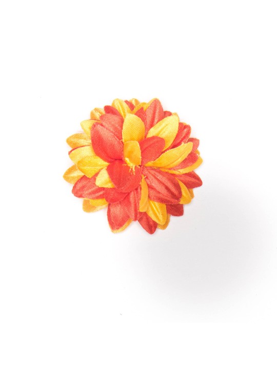 Deep Coral/Melon Daisy Boutonniere/Lapel Flower 