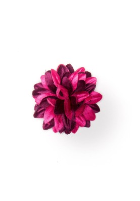 Hot Pink/Merlot Daisy Boutonniere/Lapel Flower 