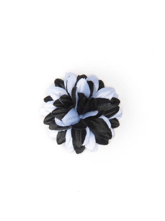 Black/White Daisy Boutonniere/Lapel Flower 
