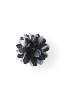 Black/Grey Daisy Boutonniere/Lapel Flower 