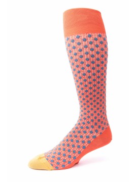 Orange/Mustard Neat O/C Socks