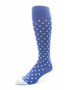 Purple/Blue Dots M/C Socks