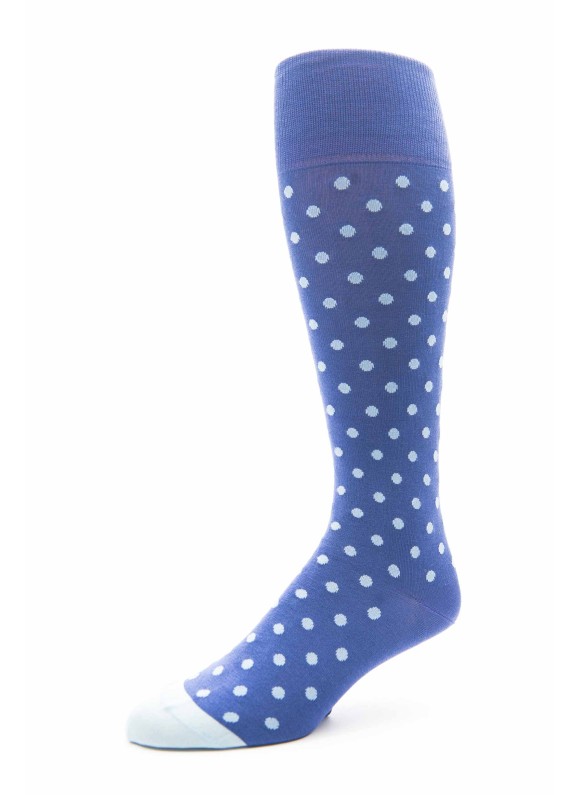 Purple/Blue Dots M/C Socks