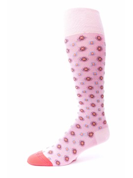 Pink/Red  Foulard O/C Socks
