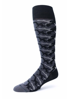 Black/Charcoal Camo O/C Socks 