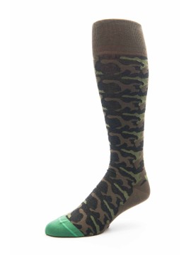 Olive/Emerald Camo O/C Socks