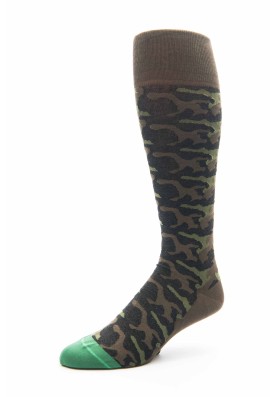 Olive/Emerald Camo O/C Socks 