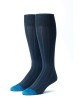 Blue Steel/Medium Blue Ribbed Socks 