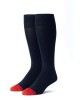 Navy/Red Ribbed Socks 