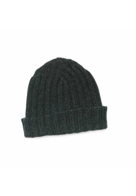 Charcoal  Pure Cashmere Beanie 