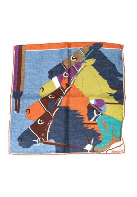 Denim Jockey Print Pocket Square 