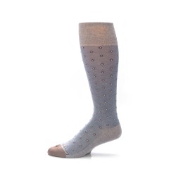 Grey/Lt. Brown Shadowed Dots Socks