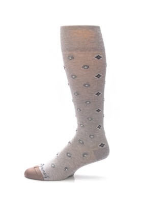 Grey/Lt. Brown Foulard Socks 