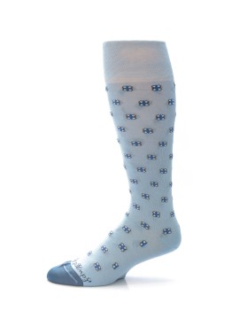 Ice Blue/Blue Steel Neat Socks