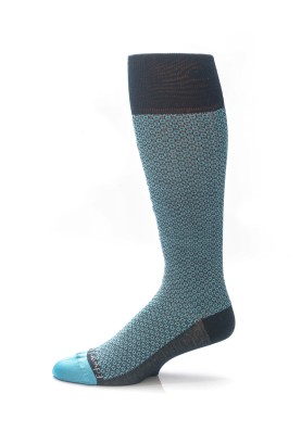 Navy/Deep Sky Blue Neat Socks 