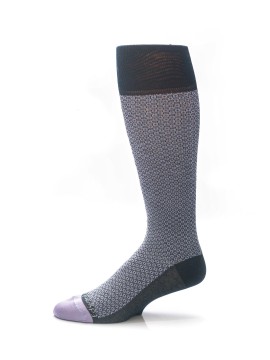 Navy/Lilac Neat Socks