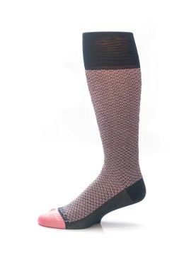 Navy/Pink Neat Socks