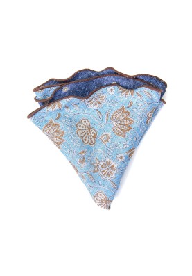 Sky Vine Paisley/Neat Print Reversible Pocket Circle 