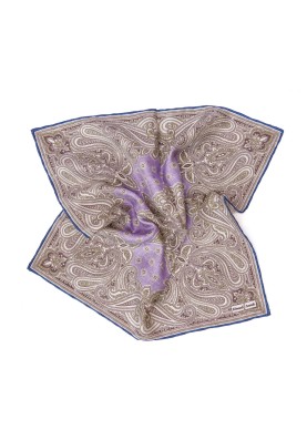 Lavender Persian/Neat Design Print Pocket Square 