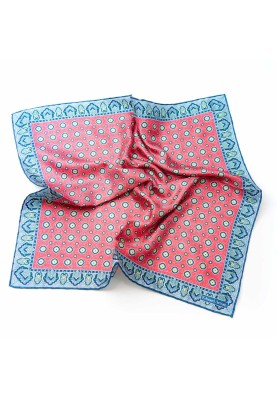 Cerie/Lawn Neat/Persian Border Print Pocket Square 