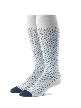Grey/Navy Oc Geo Neat Socks