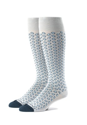 Grey/Navy Oc Geo Neat Socks 