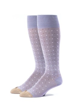 Lilac/Tan Oc Polka Dots Melange  Socks