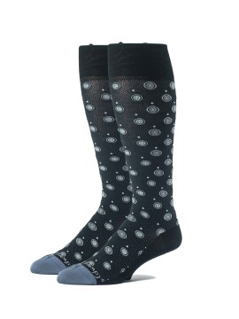 Black/Grey Oc Foulard Melange Socks