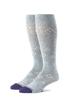 Grey/Purple Oc Foulard  Socks
