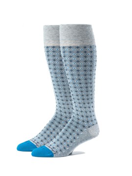 Grey/Blue Oc  Neat Socks