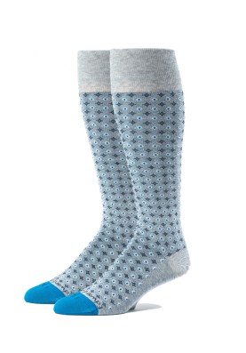 Grey/Blue Oc  Neat Socks 