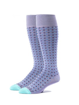 Lilac/Ice Blue Oc Neat Socks
