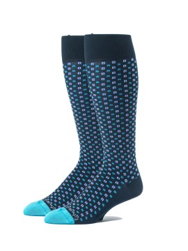 Navy/Deep Sky Blue Oc Neat Socks