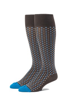 Dk. Brown/ Blue Oc Neat Socks