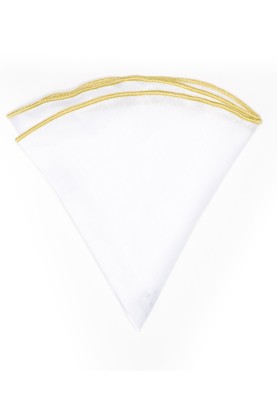 White Linen/Eucalyptus Trim Linen Pocket Circle 