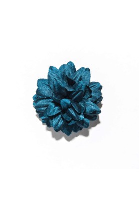 Teal Boutonniere/Lapel Flower 