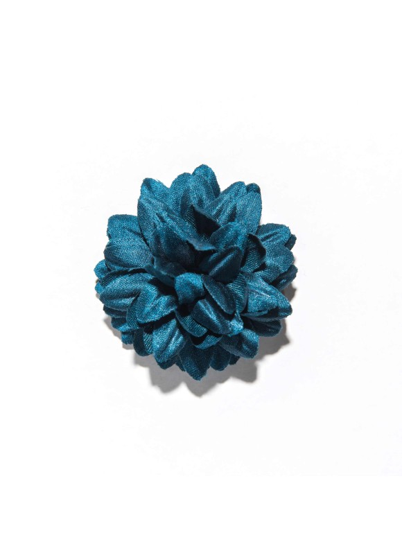 Teal Boutonniere/Lapel Flower