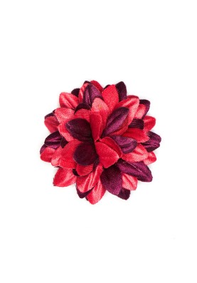 Coral/Merlot Boutonniere/Lapel Flower 